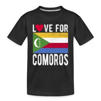 Komoros Souvenir - Kids' Premium Organic T-Shirt - black - Front