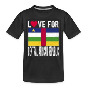 Central African Republic Souvenir - Kids' Premium Organic T-Shirt - black - Front