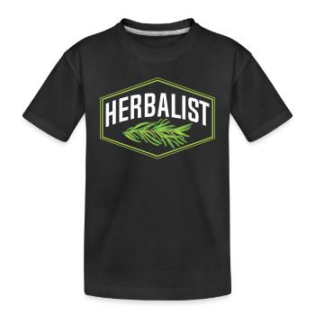 Herboriste Herboriste Herbes de jardin Herbe - T-shirt bio Premium Enfant - noir - Devant