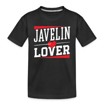 Lancer de javelot amant Lancer de javelot Lanceur de javelot Lanceur de javelot - T-shirt bio Premium Enfant - noir - Devant
