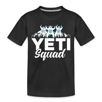 Escouade Yeti - T-shirt bio Premium Enfant - noir - Devant