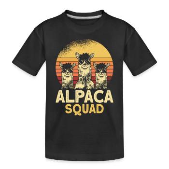 Lunettes de soleil Alpace Squad - T-shirt bio Premium Enfant - noir - Devant