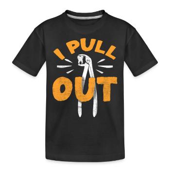 Étudiant en médecine dentaire, je déménage - T-shirt bio Premium Enfant - noir - Devant
