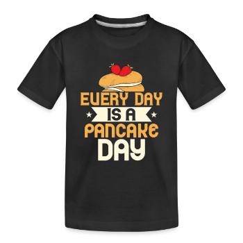 Every Day Is A Pancake Day Foodie Flapjack Syrup - Kids' Premium Organic T-Shirt - black - Front