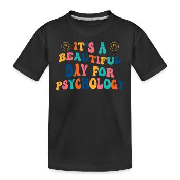 Psychologie Psychologin Geschenk - Kinder Premium Bio T-Shirt - Schwarz - Vorne