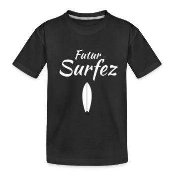Futur Surfez - T-shirt bio Premium Enfant - noir - Devant