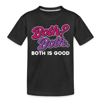 Bi Pride Bisexual - Kids' Premium Organic T-Shirt - black - Front