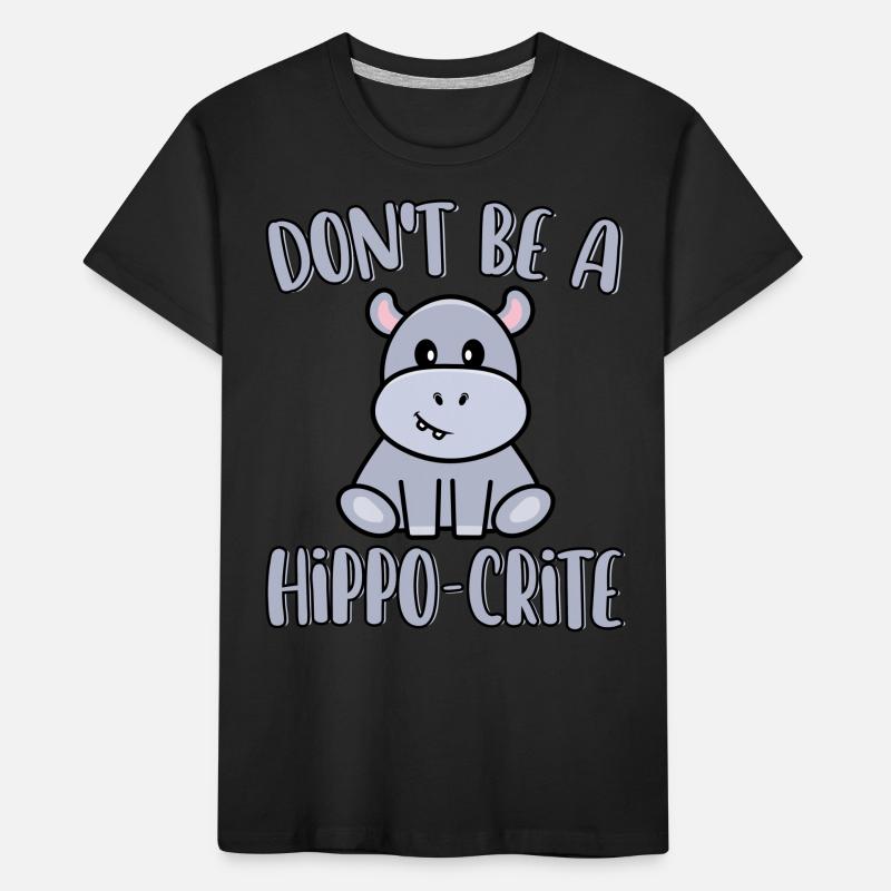 Ne soyez pas un hippopotame drôle et mignon T-shirt bio Premium Enfant