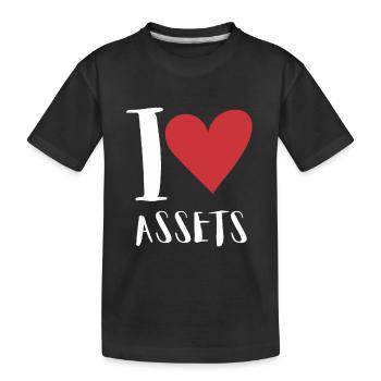 Actifs sur passifs Entrepreneur comptable - T-shirt bio Premium Enfant - noir - Devant