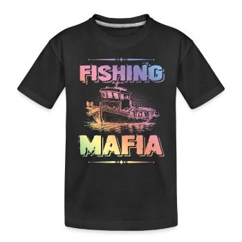Fishing Mafia - Kinder Premium Bio T-Shirt - Schwarz - Vorne