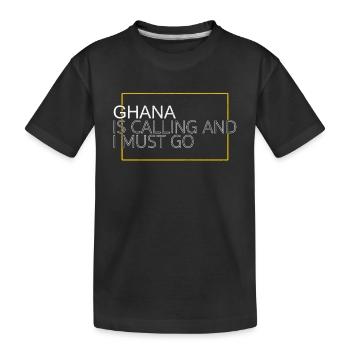 Ghana Dicton - T-shirt bio Premium Enfant - noir - Devant