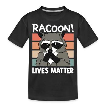 RATON LAVEUR VIT MATT CADEAU DE NOËL - T-shirt bio Premium Enfant - noir - Devant
