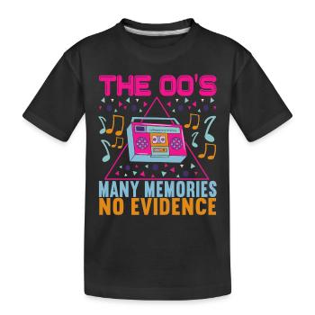 90s 90s 90s Party - Kids' Premium Organic T-Shirt - black - Front