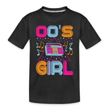 90s 90s 90s Party - Kids' Premium Organic T-Shirt - black - Front