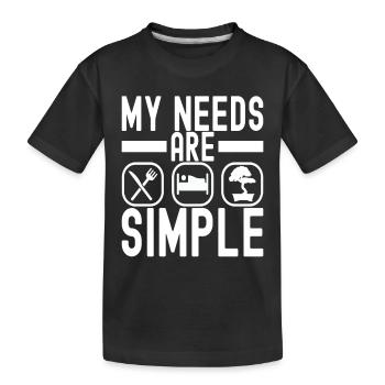 Bonsaibaum Bonsai - Kinder Premium Bio T-Shirt - Schwarz - Vorne