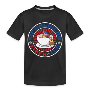 American Liber-tea le 4 juillet, le - T-shirt bio Premium Enfant - noir - Devant