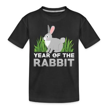 Signe chinois du zodiaque Rat - T-shirt bio Premium Enfant - noir - Devant