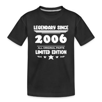2006 - Jahrgang 2006 - Kinder Premium Bio T-Shirt - Schwarz - Vorne