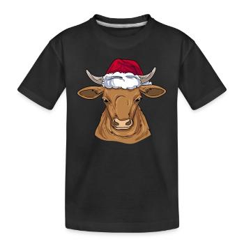 Éleveurs de bovins - T-shirt bio Premium Enfant - noir - Devant