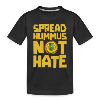 Vegan Chef Spread Hummus Veggies Lover Vegan Chefs - Kids' Premium Organic T-Shirt - black - Front