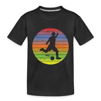 Football coach Football player Football footballer - Kids' Premium Organic T-Shirt - black - Front