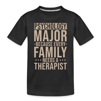 Psychologie Abschluss - Kinder Premium Bio T-Shirt - Schwarz - Vorne