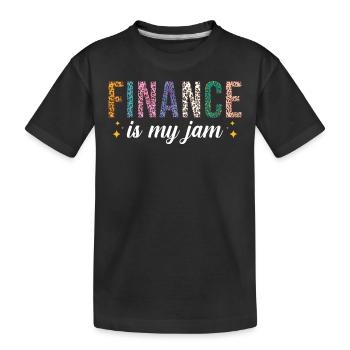 La finance est ma passion - T-shirt bio Premium Enfant - noir - Devant