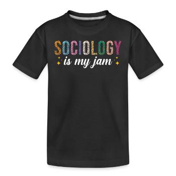 La sociologie est ma passion - T-shirt bio Premium Enfant - noir - Devant