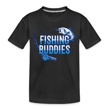 Amis pêcheurs Ami pêcheur Ami pêcheur - T-shirt bio Premium Enfant - noir - Devant