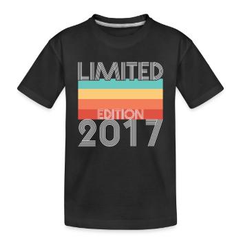 Limited Edition Retro 2017 - Kids' Premium Organic T-Shirt - black - Front