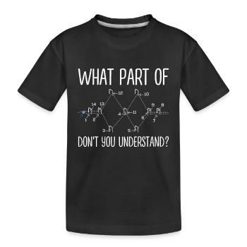 Croquet - Kids' Premium Organic T-Shirt - black - Front