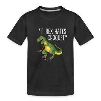 Croquet - Kids' Premium Organic T-Shirt - black - Front