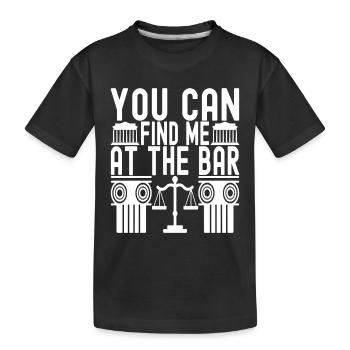 Étudiant en droit Juge Procureur de la République - T-shirt bio Premium Enfant - noir - Devant