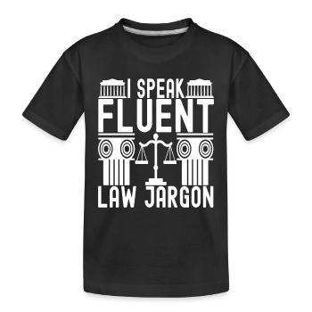 Jura Student Richter Staatsanwalt - Kinder Premium Bio T-Shirt - Schwarz - Vorne