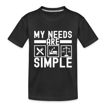 Étudiant en droit Juge Procureur de la République - T-shirt bio Premium Enfant - noir - Devant