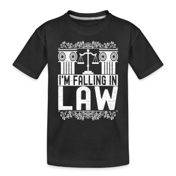 Étudiant en droit Juge Procureur de la République - T-shirt bio Premium Enfant - noir - Devant