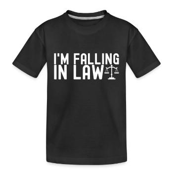 Jura Student Richter Staatsanwalt - Kinder Premium Bio T-Shirt - Schwarz - Vorne