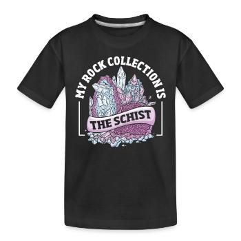 Geologie Geologie Geologe Fossil Erdteil Forschung - Kinder Premium Bio T-Shirt - Schwarz - Vorne