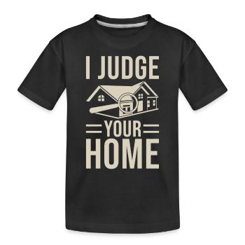 Building Inspector Gift - Kids' Premium Organic T-Shirt - black - Front