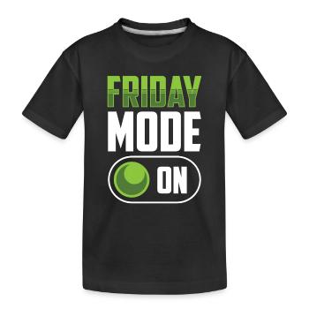 Mode du vendredi A Enfin sarcastique du vendredi - T-shirt bio Premium Enfant - noir - Devant