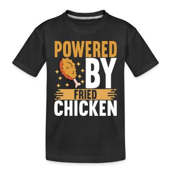 Restauration rapide au poulet frit - T-shirt bio Premium Enfant - noir - Devant