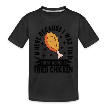Restauration rapide au poulet frit - T-shirt bio Premium Enfant - noir - Devant