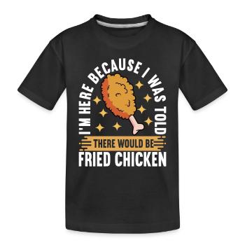 Restauration rapide au poulet frit - T-shirt bio Premium Enfant - noir - Devant