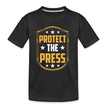 Protège la presse Loi sur la presse Liberté de la presse - T-shirt bio Premium Enfant - noir - Devant