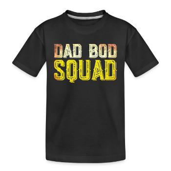 Dad Bod Squad - Kinder Premium Bio T-Shirt - Schwarz - Vorne