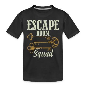 Escouade de la salle d’évasion - T-shirt bio Premium Enfant - noir - Devant