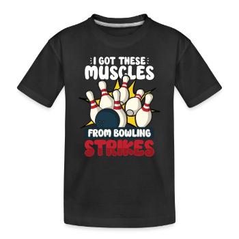 Équipe de bowling drôle Bowler Strike idée cadeau - T-shirt bio Premium Enfant - noir - Devant