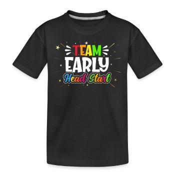 Début d’équipe Head Start - T-shirt bio Premium Enfant - noir - Devant