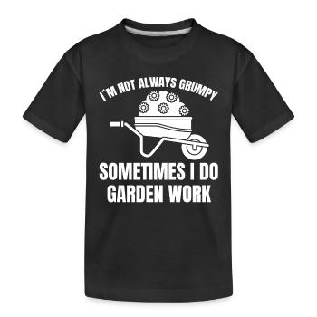 Gärtner Obstgarten Geschenk Hobbygärtner Garten - Kinder Premium Bio T-Shirt - Schwarz - Vorne