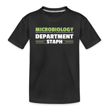 Science Microbiology Microbiologist - Kids' Premium Organic T-Shirt - black - Front